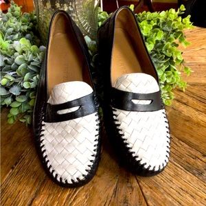 Elegant Black and White Loafers
